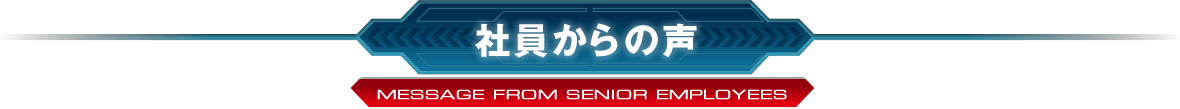 社員からの声